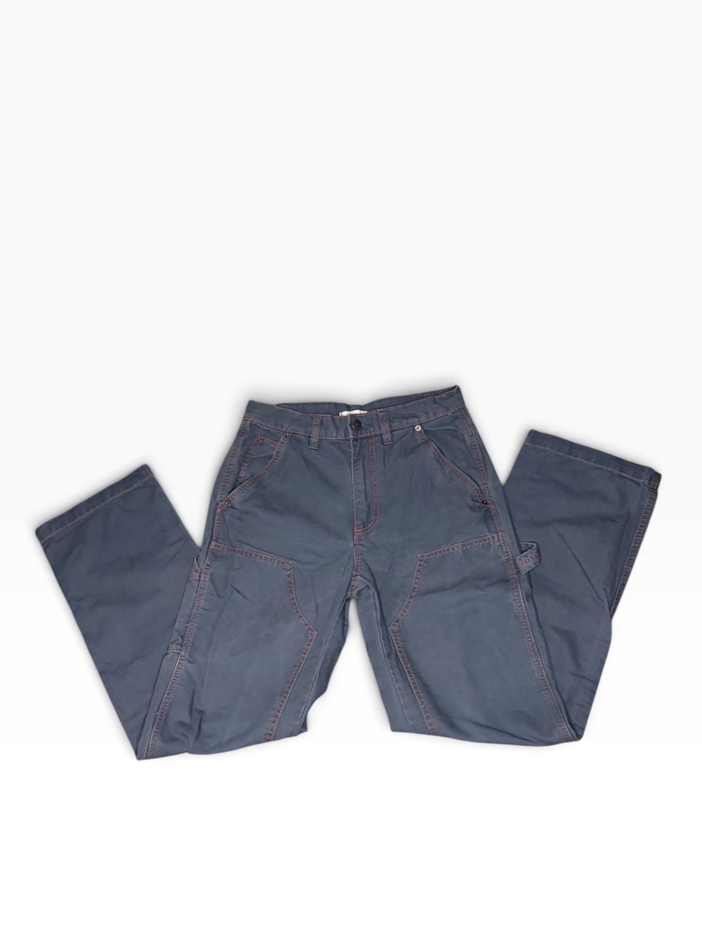 BDG Gray Cotton Canvas Carpenter with Contrast Red Stitching-Women’s 2